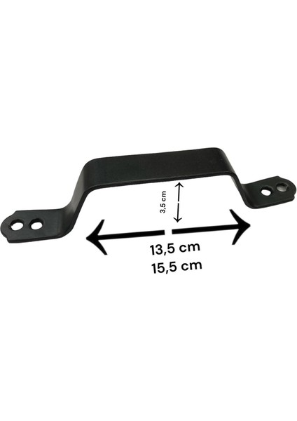 Demir Doğrama Kulp Siyah Kaplama