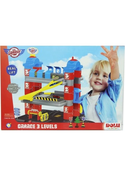 Dolu 3 Katlı Otopark Oyun Seti modelleri