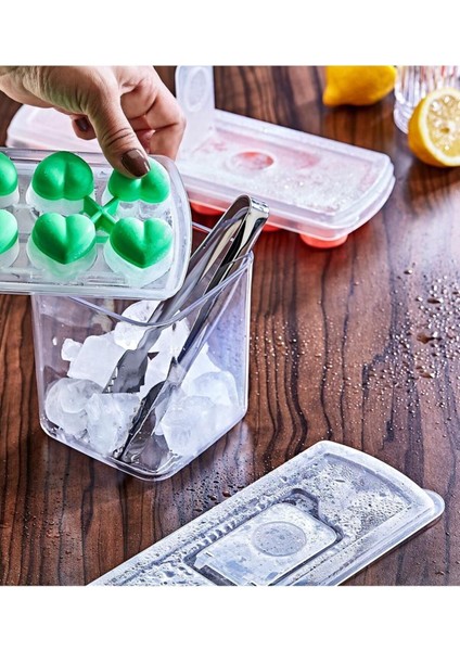 Renkli 4'lü Silikon Buz Kalıbı, Kolay Kullanımlı ve Pratik Tasarım fırsatları
