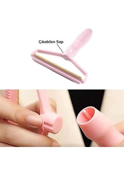 Bfs Çift Taraflı Elbise Kazak Plastik Kumaş Tüy Alma ve Tiftik Temizleyici Toplayıcı Taşınabilir