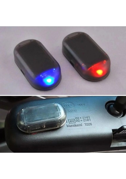 Bfs Araç Için Caydırıcı Solar Enerji Ile Şarj Olan Güçlü Yapışkanlı Işıklı Plastik Mini Sahte Alarm indirimleri