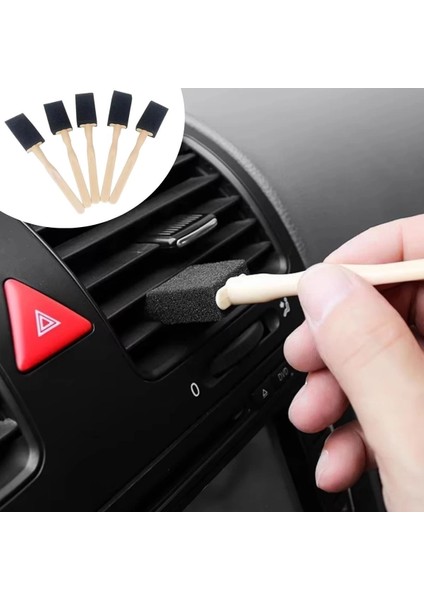 Bfs 5'li Araba Havalandırma Temizleme Fırçaları Klima Çıkışları,toz Alma&otomobil Içi Detaylı Mini Temizlik Aparatları