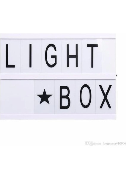 Bfs Sinematik Lightbox Dekorasyon Aydınlatma Aksesuarları (A5 Boyut)