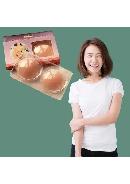 Bfs Silikon Göğüs Ucu Kapatıcı Gizleyici Bant Aparat Nipple Pad