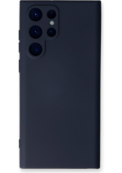Bfs Samsung Galaxy S24 Ultra Kılıf Nano Içi Kadife Silikon - Lacivert