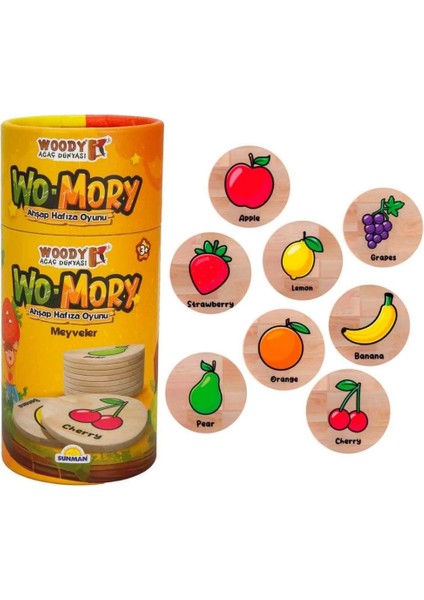 Woody Wo-Mory Ahşap Hafıza Oyunu