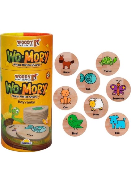 Woody Wo-Mory Ahşap Hafıza Oyunu fırsatları