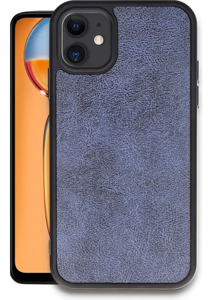 Bfs iPhone 11 Kılıf Aras Deri Kapak - Lacivert