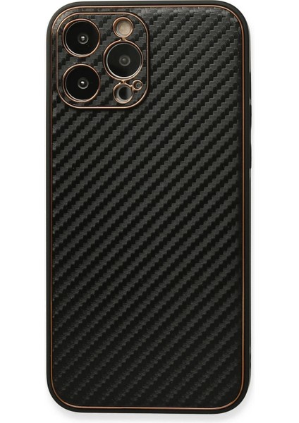 Bfs iPhone 13 Pro Kılıf Coco Karbon Silikon - Siyah