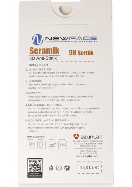 Bfs Samsung Galaxy A05 3D Antistatik Mat Seramik Nano Ekran Koruyucu indirimleri