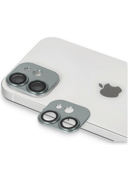 Bfs iPhone 11 Pers Alüminyum Kamera Lens - Yeşil