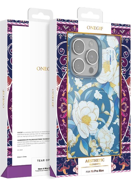 Bfs iPhone 16 Pro Max Flower Series Magsafe Kapak - Pembe fırsatları
