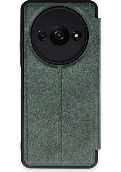 Bfs Xiaomi Redmi A3 4g Kılıf Flip Cover - Koyu Yeşil