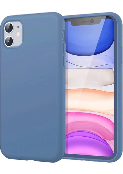 Bfs iPhone 11 Kılıf First Silikon - Mavi
