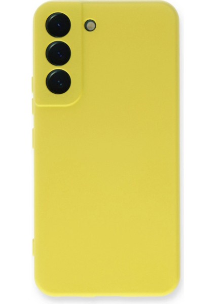 Bfs Samsung Galaxy S22 Plus Kılıf Nano Içi Kadife Silikon - Sarı