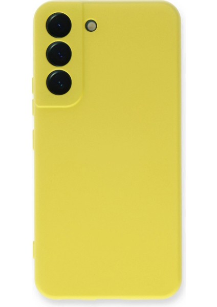 Bfs Samsung Galaxy S22 Plus Kılıf Nano Içi Kadife Silikon - Sarı modelleri