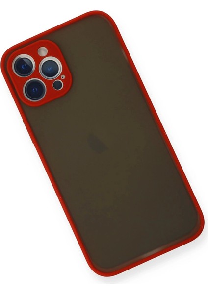 Bfs iPhone 12 Pro Max Kılıf Montreal Silikon Kapak - Kırmızı modelleri