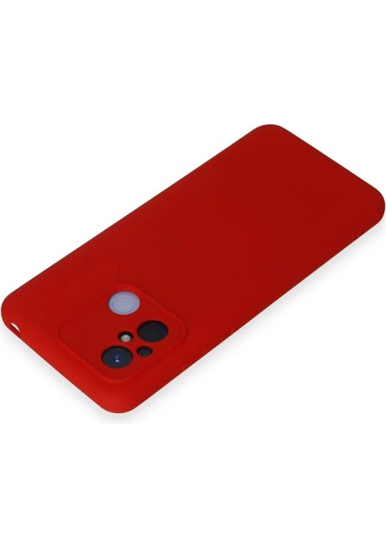 Bfs Xiaomi Redmi 12C Kılıf Nano Içi Kadife Silikon - Kırmızı modelleri