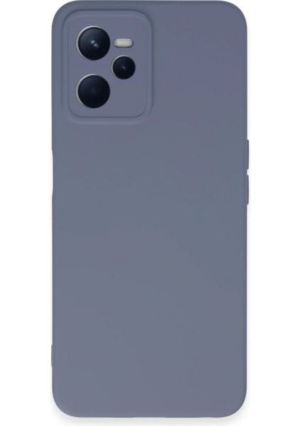 Bfs Realme C35 Kılıf Nano Içi Kadife Silikon - Gri