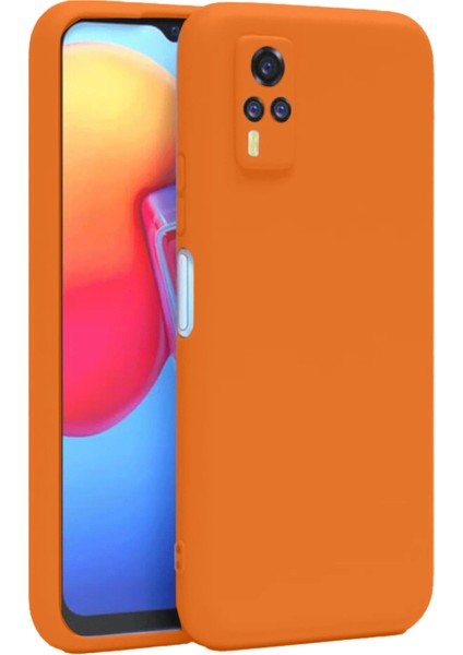 Bfs Vivo Y53S Kılıf Nano Içi Kadife Silikon - Turuncu modelleri