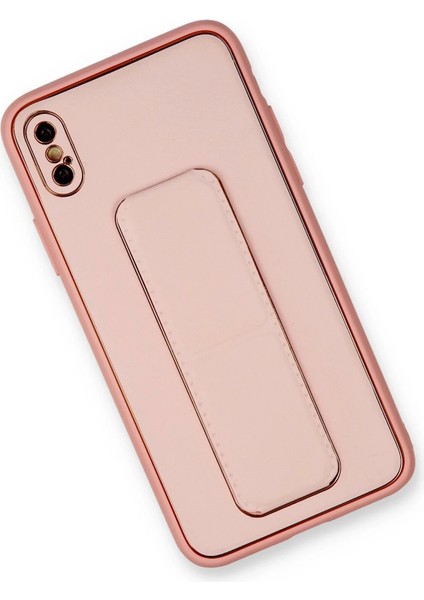 Bfs iPhone Xs Max Kılıf Coco Deri Standlı Kapak - Pembe fiyatları