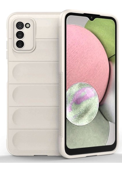 Bfs Samsung Galaxy A03S Kılıf Optimum Silikon - Krem
