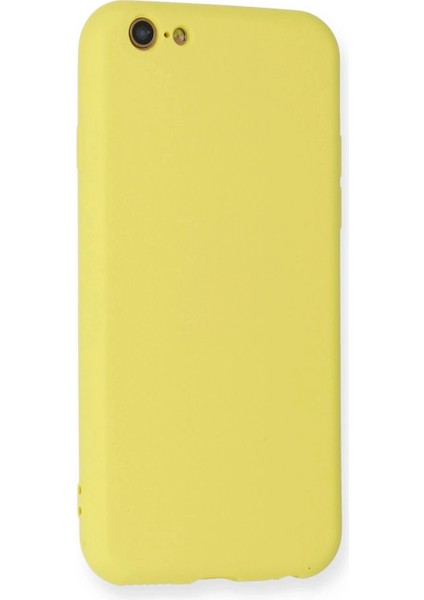 Bfs iPhone 6 Kılıf Nano Içi Kadife Silikon - Sarı modelleri