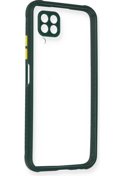 Bfs Huawei P40 Lite Kılıf Miami Şeffaf Silikon - Koyu Yeşil
