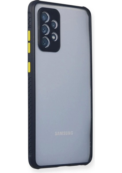 Bfs Samsung Galaxy A52 Kılıf Miami Şeffaf Silikon - Lacivert