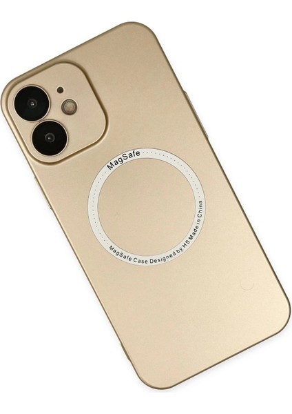 Bfs iPhone 12 Kılıf Jack Magneticsafe Lens Silikon - Gold modelleri