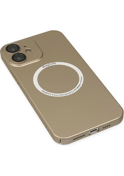 Bfs iPhone 12 Kılıf Jack Magneticsafe Lens Silikon - Gold indirimleri