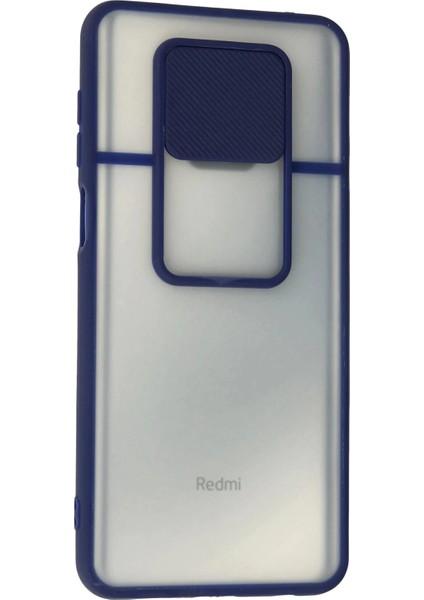 Bfs Xiaomi Redmi Note 9 Pro Kılıf Palm Buzlu Kamera Sürgülü Silikon - Lacivert modelleri