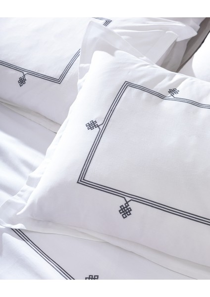 Lilas Çift Kişilik Nakışlı Nevresim Takımı - Saten fırsatları