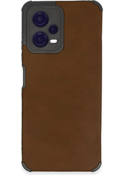 Bfs Xiaomi Redmi Note 12 5g Kılıf Loop Deri Silikon - Kahverengi