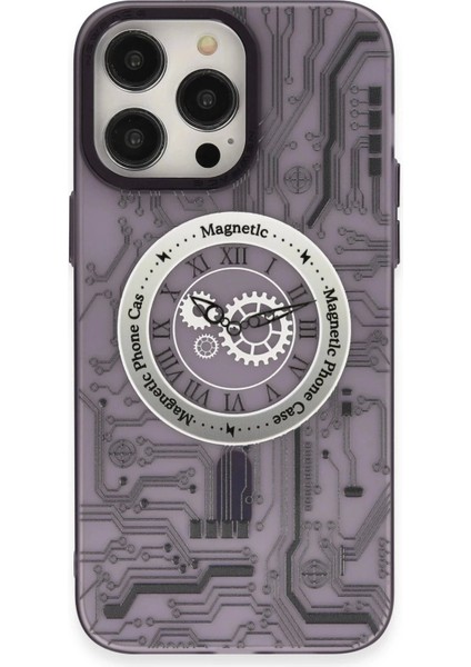 Bfs iPhone 14 Pro Max Kılıf Apollo Magneticsafe Desenli Kapak - Apollo Mor - 5 modelleri