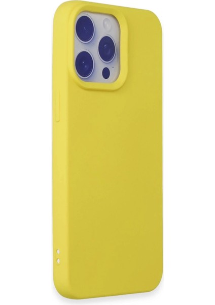 Bfs iPhone 15 Pro Max Kılıf Nano Içi Kadife Silikon - Sarı fiyatları
