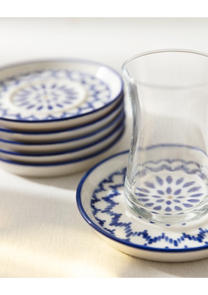 Grande Mixte 6'lı Çay Tabağı Seti