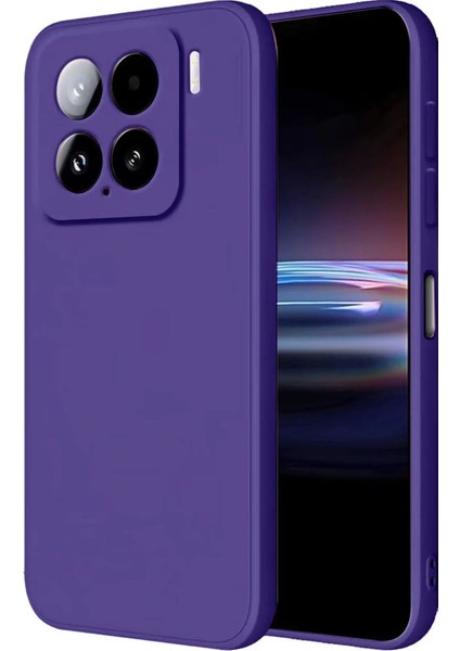 Bfs Xiaomi Mi 15 Pro Kılıf Nano Içi Kadife Silikon - Mor