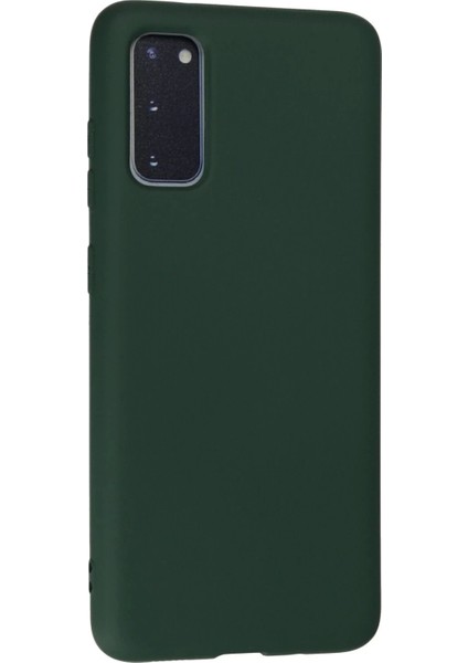 Bfs Samsung Galaxy S20 Kılıf Nano Içi Kadife Silikon - Koyu Yeşil modelleri