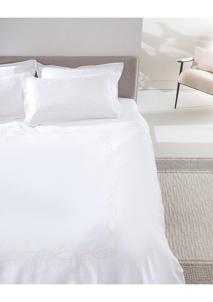 Marguerite King Size Nakışlı Nevresim Takımı - Saten fırsatları