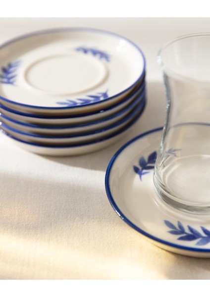 Grand Feuille 6 'lı Çay Tabağı Seti