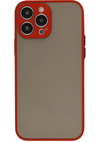 Bfs iPhone 14 Pro Max Kılıf Montreal Silikon Kapak - Kırmızı