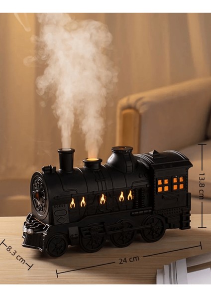 Tren Şeklinde Buharlı Oda Hava Nemlendirici Işık Buhar Makinesi Kumandalı - Lisinya modelleri