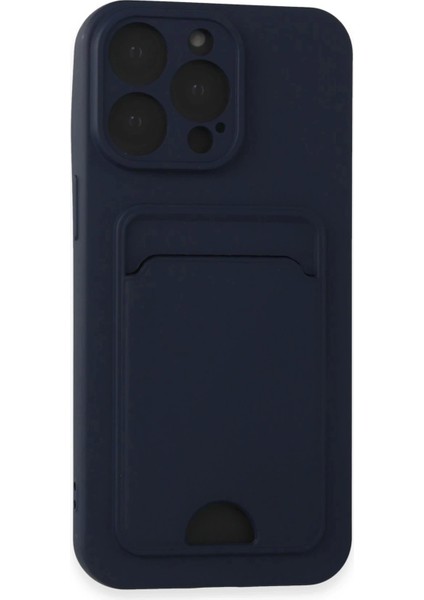 Bfs iPhone 14 Pro Max Kılıf Kelvin Kartvizitli Silikon - Lacivert