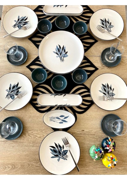 Gri 6 Kişilik 23 Parça Kahvaltı Takımı, Şık ve Kullanışlı Set fiyatları