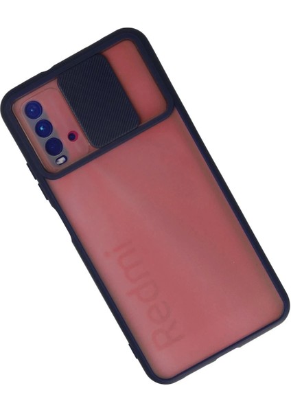 Bfs Xiaomi Redmi 9t Kılıf Palm Buzlu Kamera Sürgülü Silikon - Lacivert fiyatları