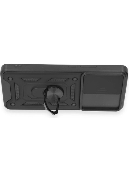 Xiaomi Mi 12T Pro Kılıf Pars Lens Yüzüklü Silikon - Siyah modelleri