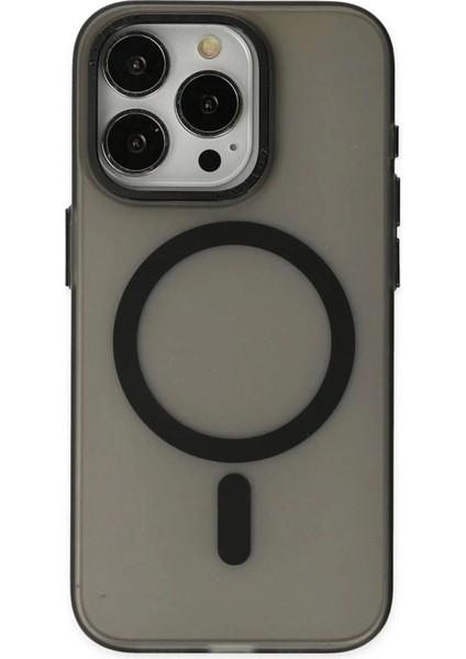 Bfs iPhone 15 Pro Kılıf Lodos Magneticsafe Mat Kapak - Siyah