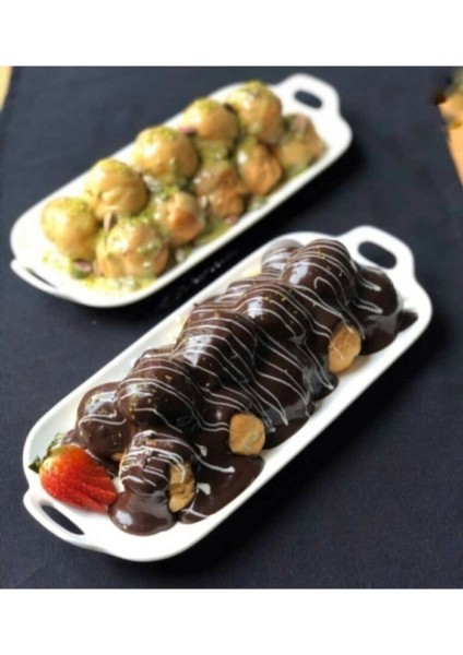 6'lı Beyaz Tabak Seti, 30X14 Cm, Şık ve Kullanışlı Yemek Servisi. fiyatları