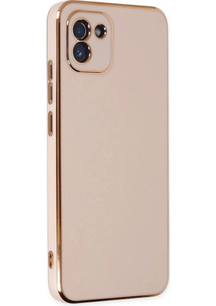 Bfs Samsung Galaxy A03 Kılıf Volet Silikon - Pembe